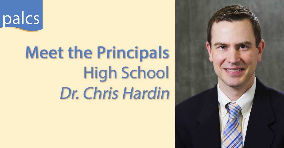 Meet the Principals, High School, Dr. Chris Hardin